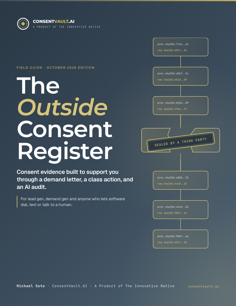 Cover of The Outside Consent Register field guide